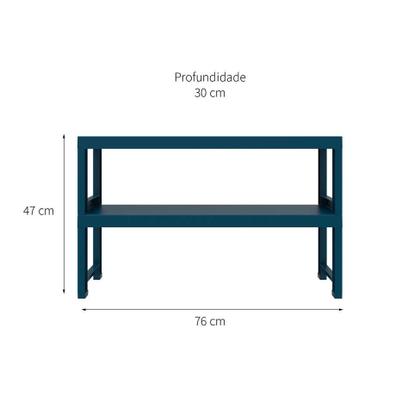 Estante Quadra com 2 Prateleiras Navy - I''m In Home' Imagem de Estante Quadra com 2 Prateleiras Navy