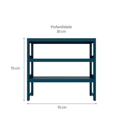 Estante Quadra com 3 Prateleiras Navy - I''m In Home' Imagem de Estante Quadra com 3 Prateleiras Navy