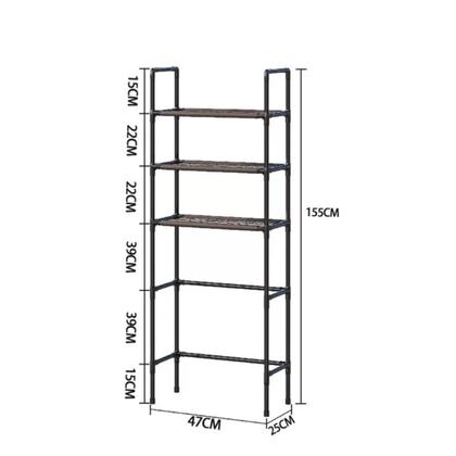 Imagem de Estante Rack Banheiro Lavanderia Com Prateleiras Organizador