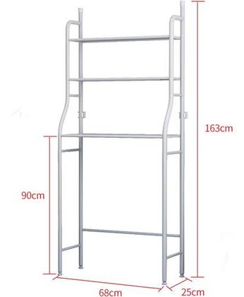 Imagem de Estante Rack  Com 3 Prateleiras Para Lavanderia