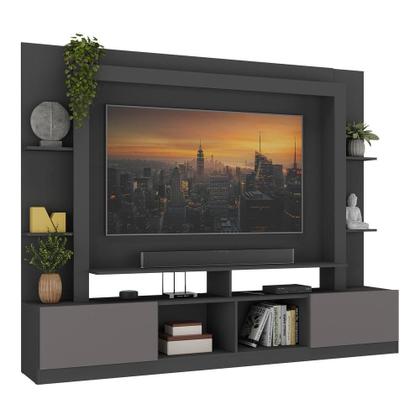 Imagem de Estante Rack com Painel e Suporte para TV até 65 Polegadas