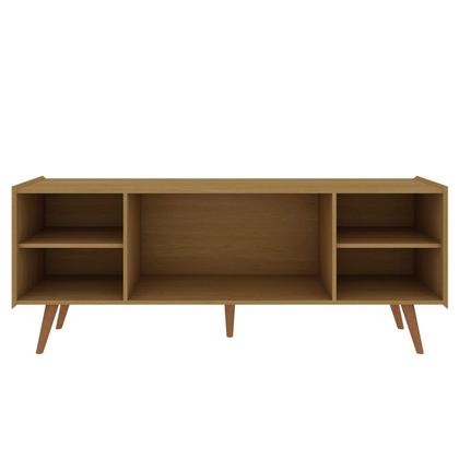 Imagem de Estante Rack p/Tv até 50 Polegadas com Pés de Madeira Maciça 100% MDF 0578 Vértice Genialflex