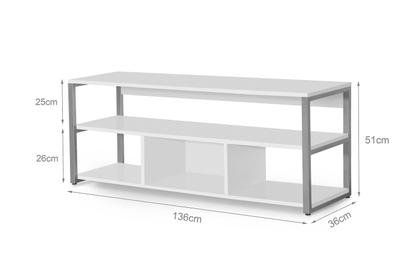 Imagem de Estante Rack Roma Estilo Industrial Com Pés De Ferro Bronze