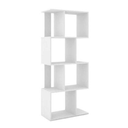 Imagem de Estante Retrô 4 Nichos Horizontal e Vertical - Branco