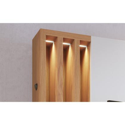 Imagem de Estante Ripado Home Theater com Led Para TV até 65 Polegadas 2 Portas Humaitá Colibri