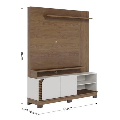 Imagem de Estante Ripado para TV até 65 Polegadas 2 Portas Jurerê 150cm