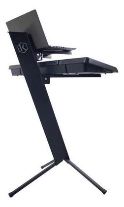 Imagem de Estante Teclado Piano Digital Duplo Notebook Ask Pmd3 Cor Preto