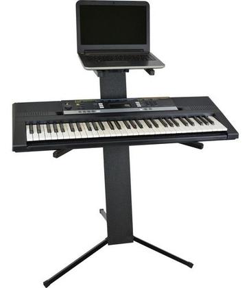 Imagem de Estante Teclado Piano Digital Duplo Notebook Ask Pmd3 Cor Preto