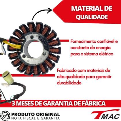 Imagem de Estator Gerador Cb 300R 2013 2014 2015 Honda Modelo Original