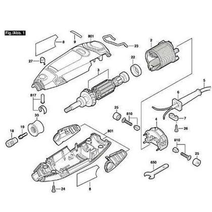 Imagem de Estator para Retífica 3000 em 110 V 2610006473 DREMEL