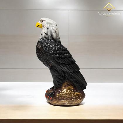 Imagem de Estátua Águia Gavião Espanta Pombos Gesso 36 cm Varias Variedades
