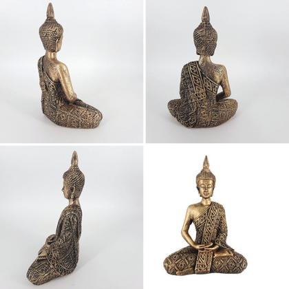 Imagem de Estatua Buda Sentado Budismo Meditação Arte Budista Decoração Jardim