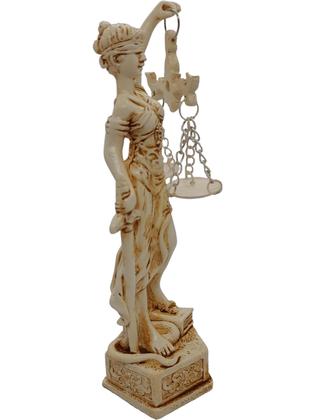 Imagem de Estátua Dama Da Justiça Têmis Deusa 15cm Símbolo Do Direito