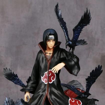 Imagem de Estátua de Naruto Uchiha Itachi - Modelo Anime 28cm para Decoração de Casa