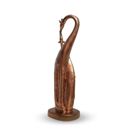 Imagem de Estátua Enfeite Decorativo Girafa Rosê Gold Em Gesso 40 Cm Exclusiva Envio Rápido - AVB DECOR