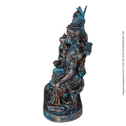 Imagem de Estátua Família Shiva, Parvati E Ganesha Em Resina