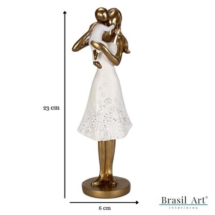 Imagem de Estátua Mãe com Bebê - 25cm