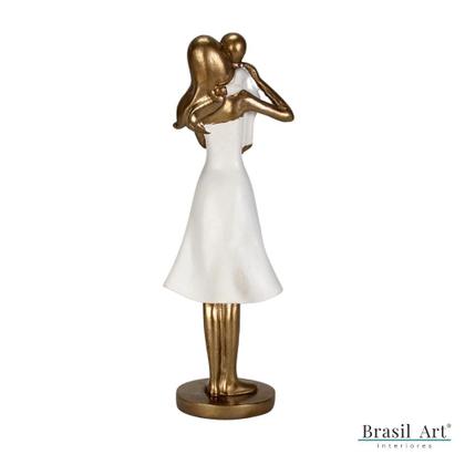 Imagem de Estátua Mãe com Bebê - 25cm