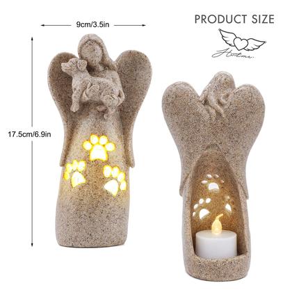 Imagem de Estátua memorial de castiçal BEARAE Dog Pet Loss Gifts