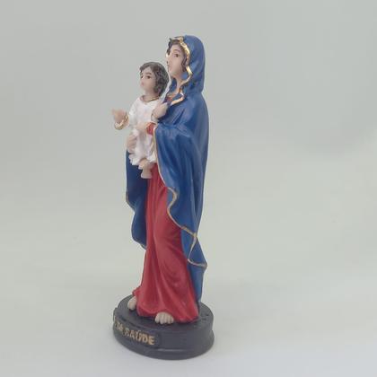 Imagem de Estátua Nossa Senhora da Saúde 15cm Resina Artesanal