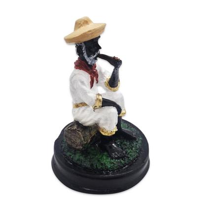 Imagem de Estátua Preto Velho em Resina Paz e Sabedoria 15 cm