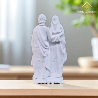 Imagem de Estátua Sagrada Família 30 Cm Gesso Pintada à Mão Ideal P/ Decoração Religiosa DIY VÁRIAS VARIEDADES
