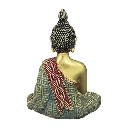 Imagem de Estatueta Buda Meditação Yoga Enfeite Decorativo Resina Zen