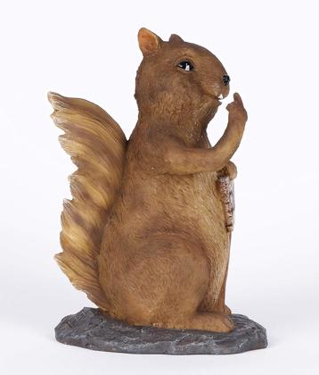 Imagem de Estatueta de esquilo Hi-Line Gift Ltd., poliresina, interior e exterior