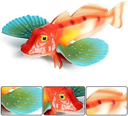Imagem de Estatueta de peixe realista Estatuetas de animais marinhos Modelo de animais oceânicos de plástico para suporte educacional de ciência