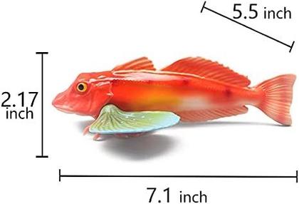 Imagem de Estatueta de peixe realista Estatuetas de animais marinhos Modelo de animais oceânicos de plástico para suporte educacional de ciência