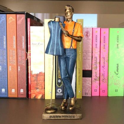 Imagem de Estatueta Decorativa Estilista Masc Em Resina - Espressione