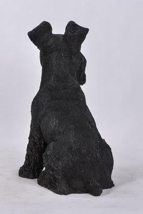 Imagem de Estatueta Hi-Line Gift Ltd 87983S-BK Schnauzer preto 34x39x22cm 2,5 kg