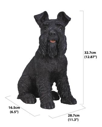 Imagem de Estatueta Hi-Line Gift Ltd 87983S-BK Schnauzer preto 34x39x22cm 2,5 kg
