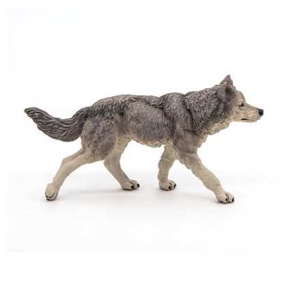 Imagem de Estatueta Papo Wild Animal Kingdom Grey Wolf 53012 Crianças de 3 anos ou mais
