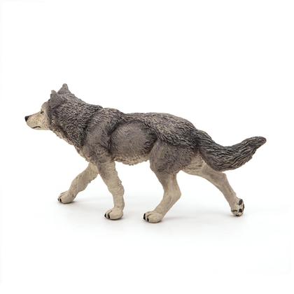 Imagem de Estatueta Papo Wild Animal Kingdom Grey Wolf 53012 Crianças de 3 anos ou mais