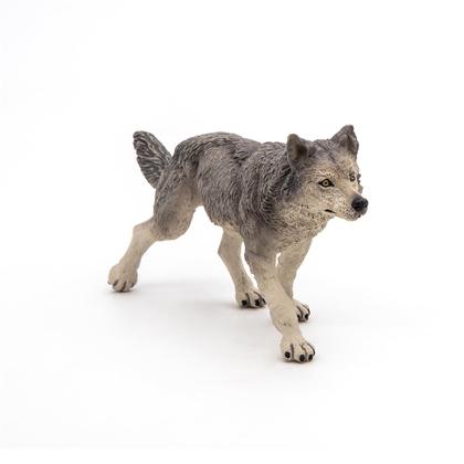 Imagem de Estatueta Papo Wild Animal Kingdom Grey Wolf 53012 Crianças de 3 anos ou mais