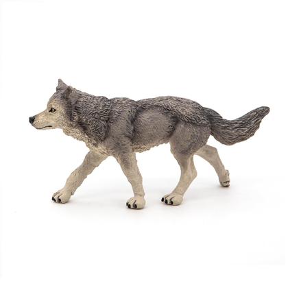 Imagem de Estatueta Papo Wild Animal Kingdom Grey Wolf 53012 Crianças de 3 anos ou mais