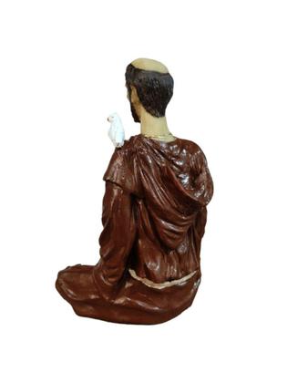 Imagem de Estatueta Sao Francisco Meditando Padroeiro Animais Resina - Decore Casa
