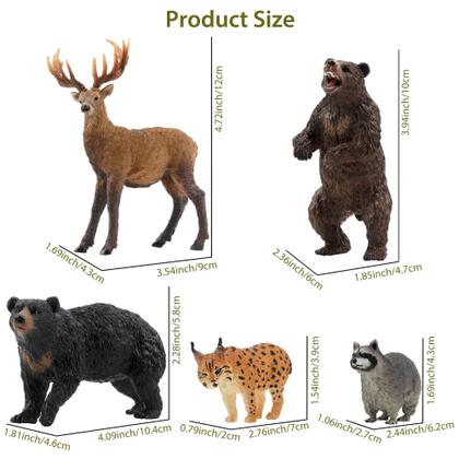 Imagem de Estatuetas de animais Toy Toymany North American Forest x12