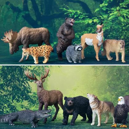 Imagem de Estatuetas de animais Toy Toymany North American Forest x12