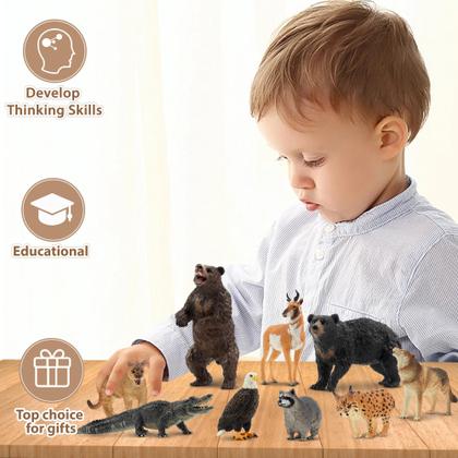 Imagem de Estatuetas de animais Toy Toymany North American Forest x12