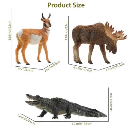 Imagem de Estatuetas de animais Toy Toymany North American Forest x12