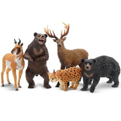 Imagem de Estatuetas de animais Toy Toymany North American Forest x12