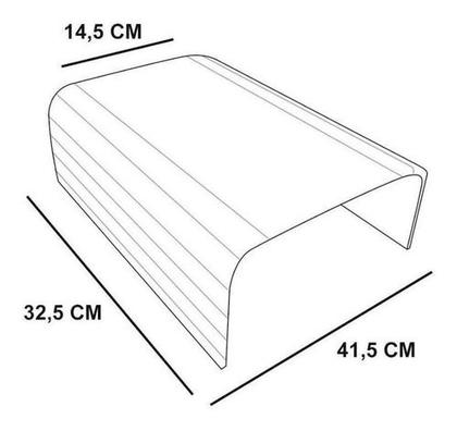 Imagem de Esteira Bandeja Suporte Reta Flexivel P/ Braço Sofá Nude