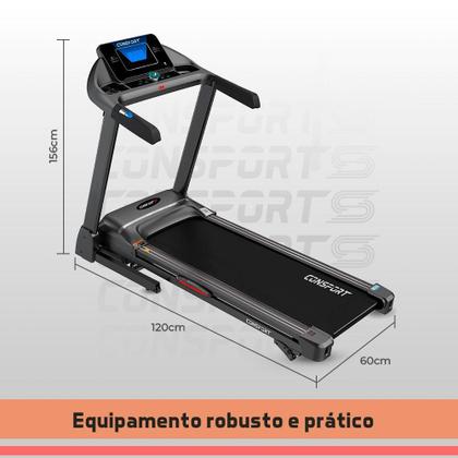 Imagem de Esteira Elétrica Residencial CT100 Connect Bluetooth Inclinação Ajustável Consport 110V