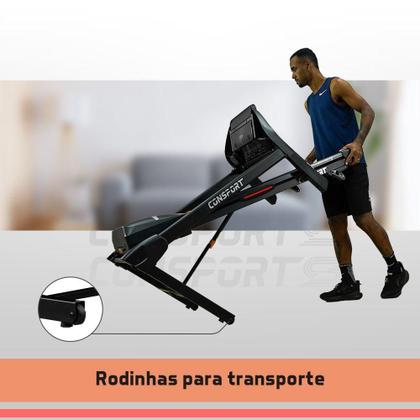 Imagem de Esteira Elétrica Residencial CT100 Connect Bluetooth Inclinação Ajustável Consport 110V