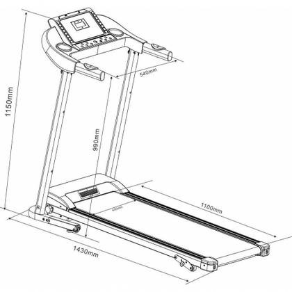 Imagem de Esteira Ergométrica Elétrica Gallant Trainer 12.8Kmh 110Kg 2.0hp 127V GEE11M20A127PT