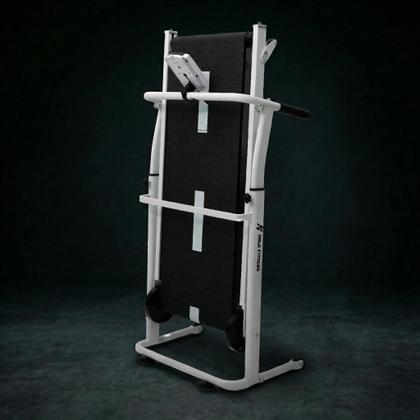 Imagem de Esteira Mecânica de Caminhada Self Machine com Display Mile Fitness Ergometrica Academia Equilíbrio Constância Branca