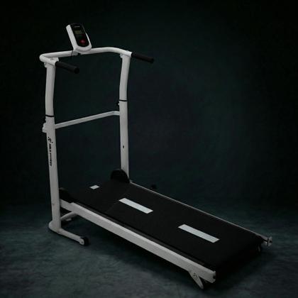 Imagem de Esteira Mecânica de Caminhada Self Machine com Display Mile Fitness Ergometrica Academia Equilíbrio Constância Branca