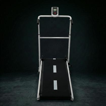 Imagem de Esteira Mecânica de Caminhada Self Machine com Display Mile Fitness Ergometrica Academia Equilíbrio Constância Branca